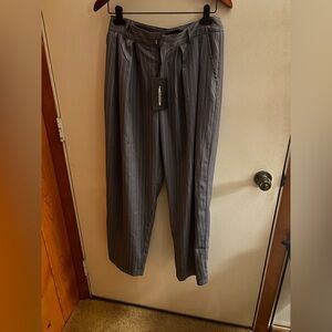 PrettyLittleThing Gray Dress Pants with Elastic Waistband.